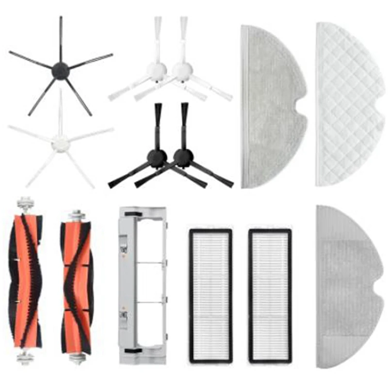 

For Xiaomi-Robot Vacuum Cleaner Mijia 1C 2C Stytj01zhm, Hepa Filter, Disposable Mop Cloth, Side Brush, Main Brush Parts