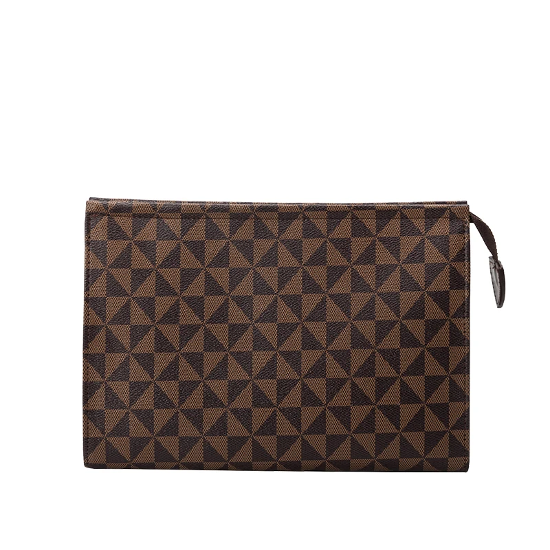 

Women and Men's Clutch Bag Business Large Capacity Handbag Casual Lattice Old Flower Envelope Bag Ladies Clutch Bag