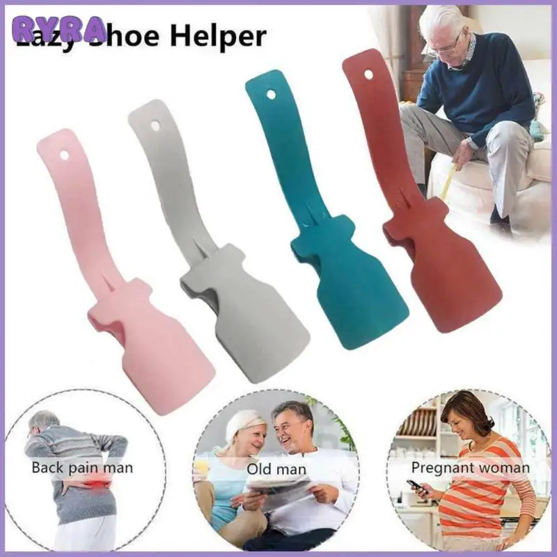 

Hot Sell 1Pcs 17.5cm lazy shoes lifter Professional Portable Sock Slider Handled Shoe Horn Shoe Lifter Flexible Sturdy Slip