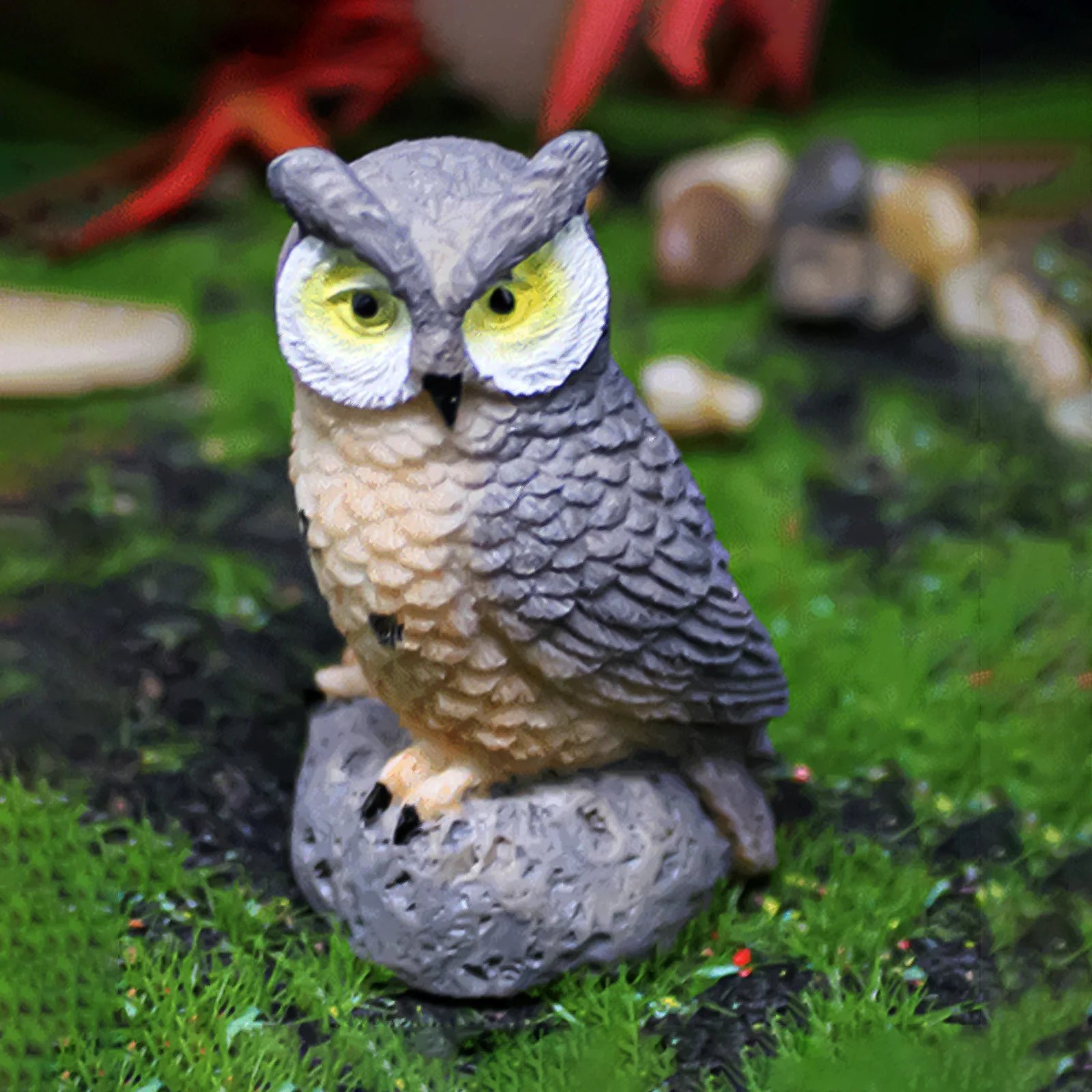 

Миниатюрные фигурки совы, статуэтка ручной работы из смолы, садовая сказочная статуэтка совы, коллекционные предметы, водонепроницаемый домашний декор для офиса, гостиной, 4 шт.