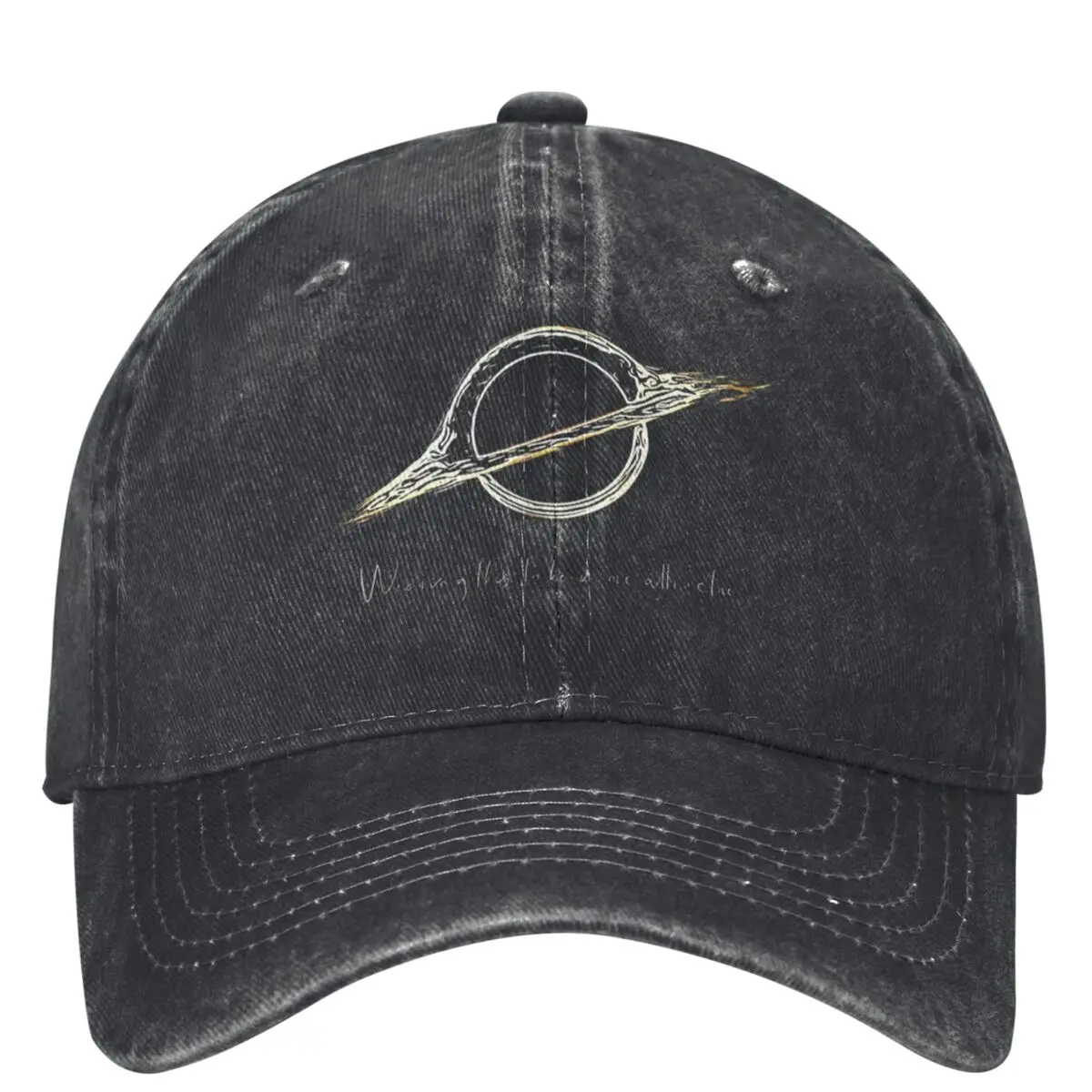 Черные кепки с отверстиями из фильма Interstellar для бейсболки унисекс в стиле ретро