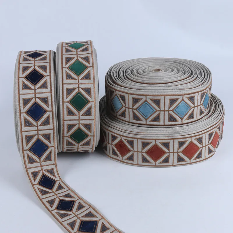 

1 M Embroidered Patchwork Lace Trimming Sewing Patchwork Applique Ribbon