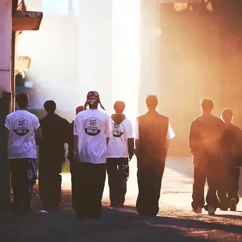 Футболка NCT127 с принтом WALK Same Kpop Y2K летняя женская футболка в стиле хип-хоп