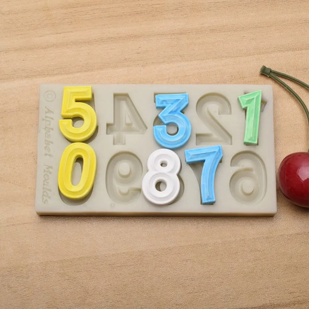 

Number Silicone Fondant Mould Cake Decorating Sugar Craft Topper Chocolate Mold