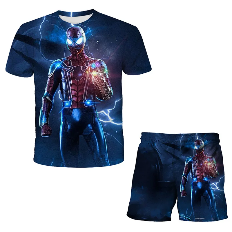 

Комплект детской одежды из футболки и шортов с коротким рукавом