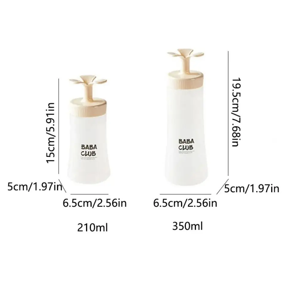 2 шт. портативная бутылка для соуса без пролития 210 мл 350 пластиковая разделенная с