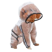 2022new dog raincoat dog clothes transparent raincoat light waterproof coat for dogs pet cloak small dog cat chihuahua teddyjump