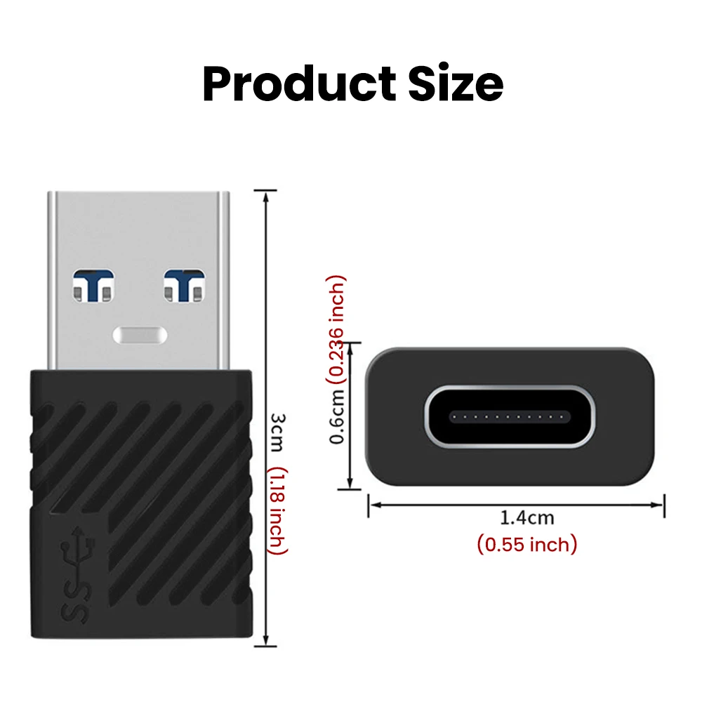 Адаптер Type C - USB3.0 OTG, зарядное устройство, конвертер USB C (женский) в USB (мужской), передача данных для Xiaomi, Samsung, Huawei, USB Type C OTG (art.: 3920d96dba9b3) - 3920d96dba9b3