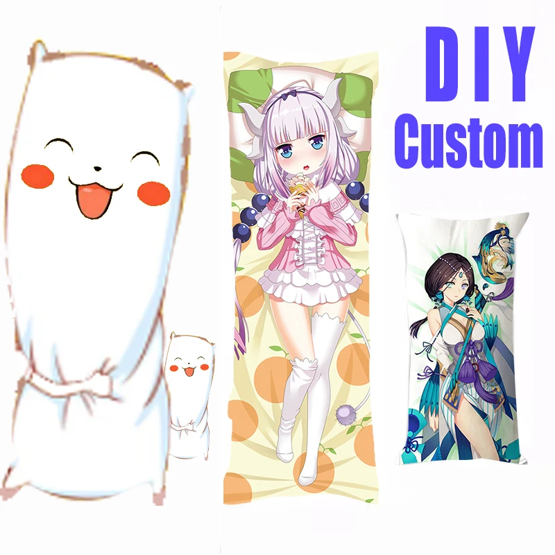 

Dakimakura Anime Pillowcase Custom Cushion Cover Squishmallow Hugging Body Pillows Decorative Polyester Pillowslip For Home