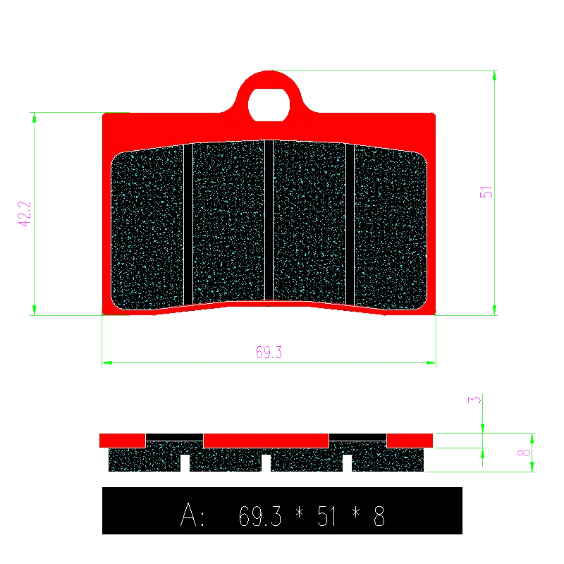 Керамические передние и задние тормозные колодки для мотоцикла HUSQVARNA SM 400 R 450
