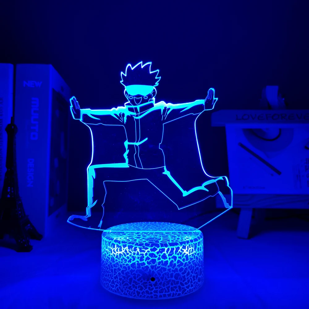 

Anime Jujutsu Kaisen Satoru Gojo Figure Lamp Led Night Light for Birthday Gift Jujutsu Kaisen Nightlight Satoru Gojo Lamp