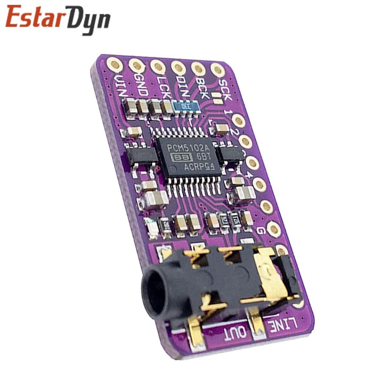 Плата DAC декодера интерфейса I2S PCM5102A модуль плеера для Raspberry Pi pHAT плата формата