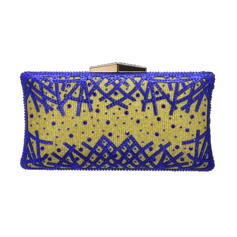 

Women Crystal Clutch Evening Bags Wedding Party Rhinestones Handbags Ladies Gala Dinner Gold Purses