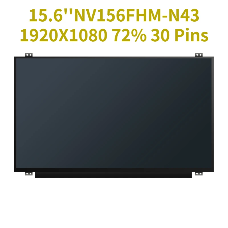 

Тонкая ЖК-матрица для ноутбука 15,6 дюйма, NV156FHM-N61, NV156FHM-N43, LP156WF6-SPB1, 1920X1080, 72%, 30 контактов, Замена матрицы