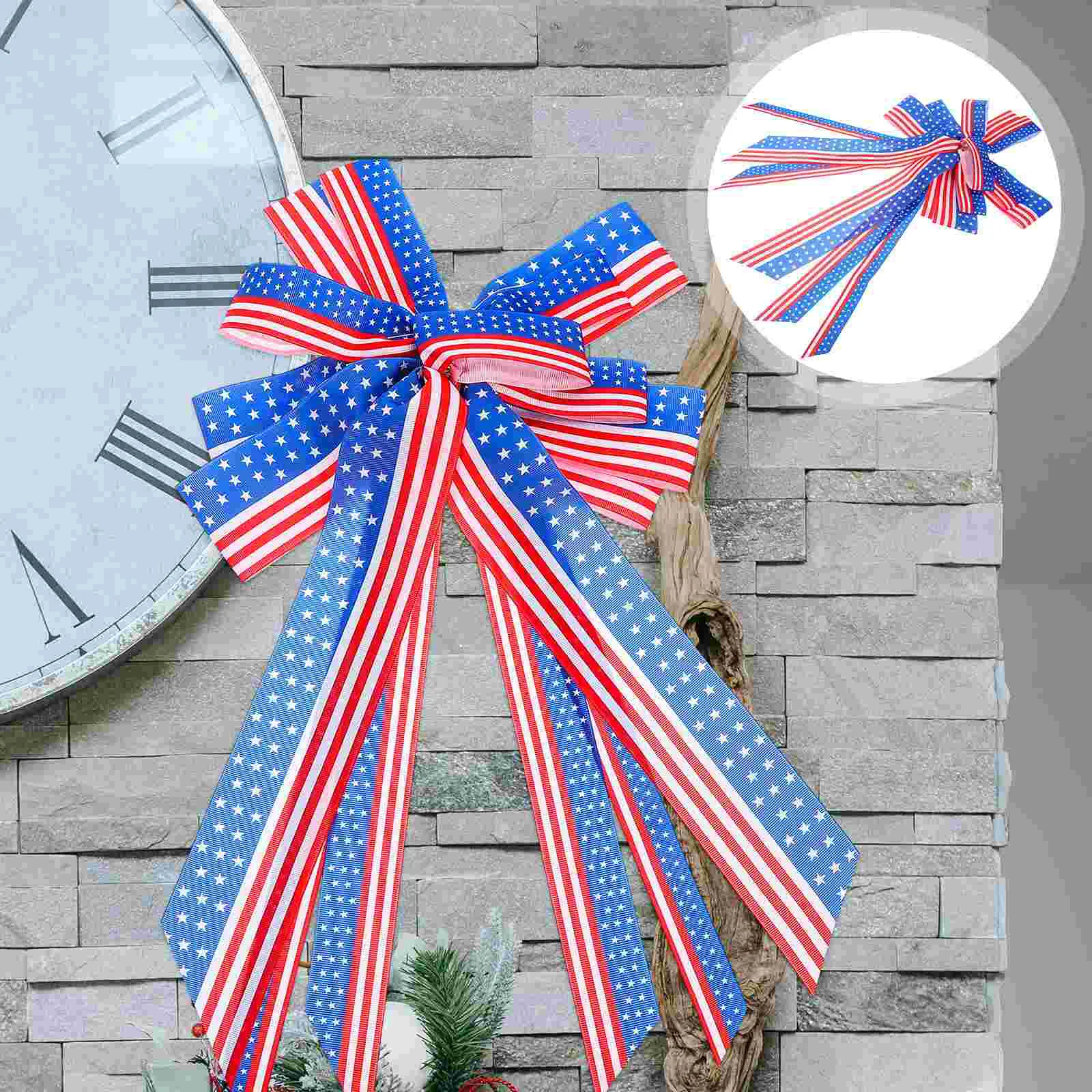 

American Independence Day Bow Decor Bow Ornament Independence Party Supply