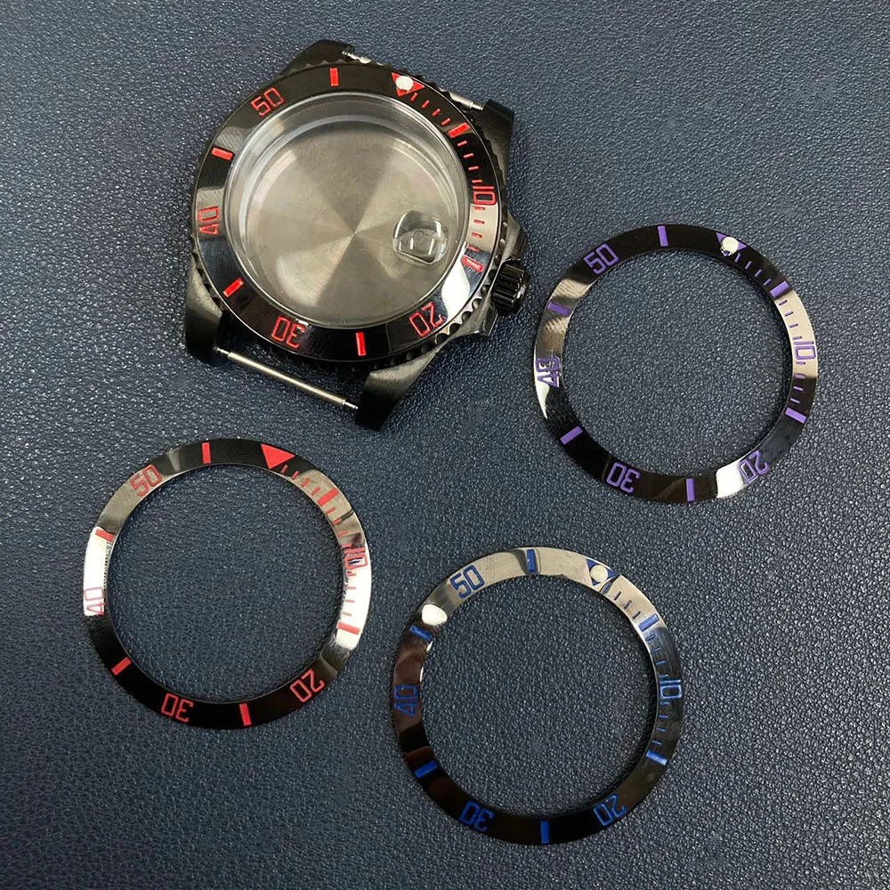 40 мм главенное кольцо стальные часы зеркальная полированная нержавеющая сталь