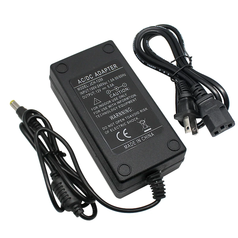 Power Supply Adapter DC 12V 5A Universal Charger Hoverboard AC 220V to |