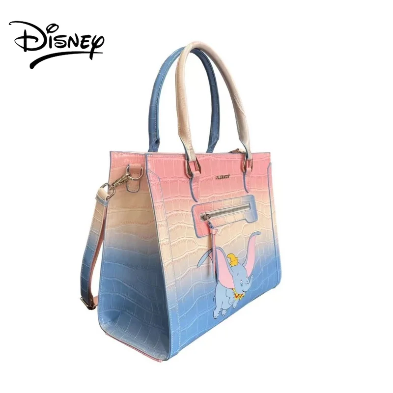 Disney Dumbo Shoulder Bag Women's Bag Cultivar Large Capacity Gradual Change Blue Pink Crossbody Handbag Women's New