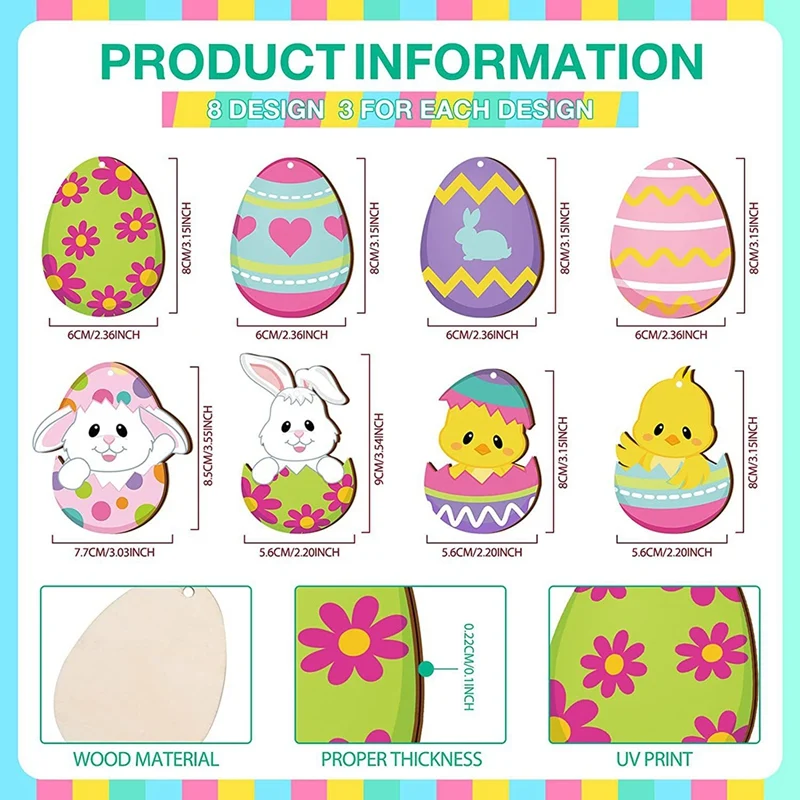 24 шт. деревянные украшения для дома и офиса