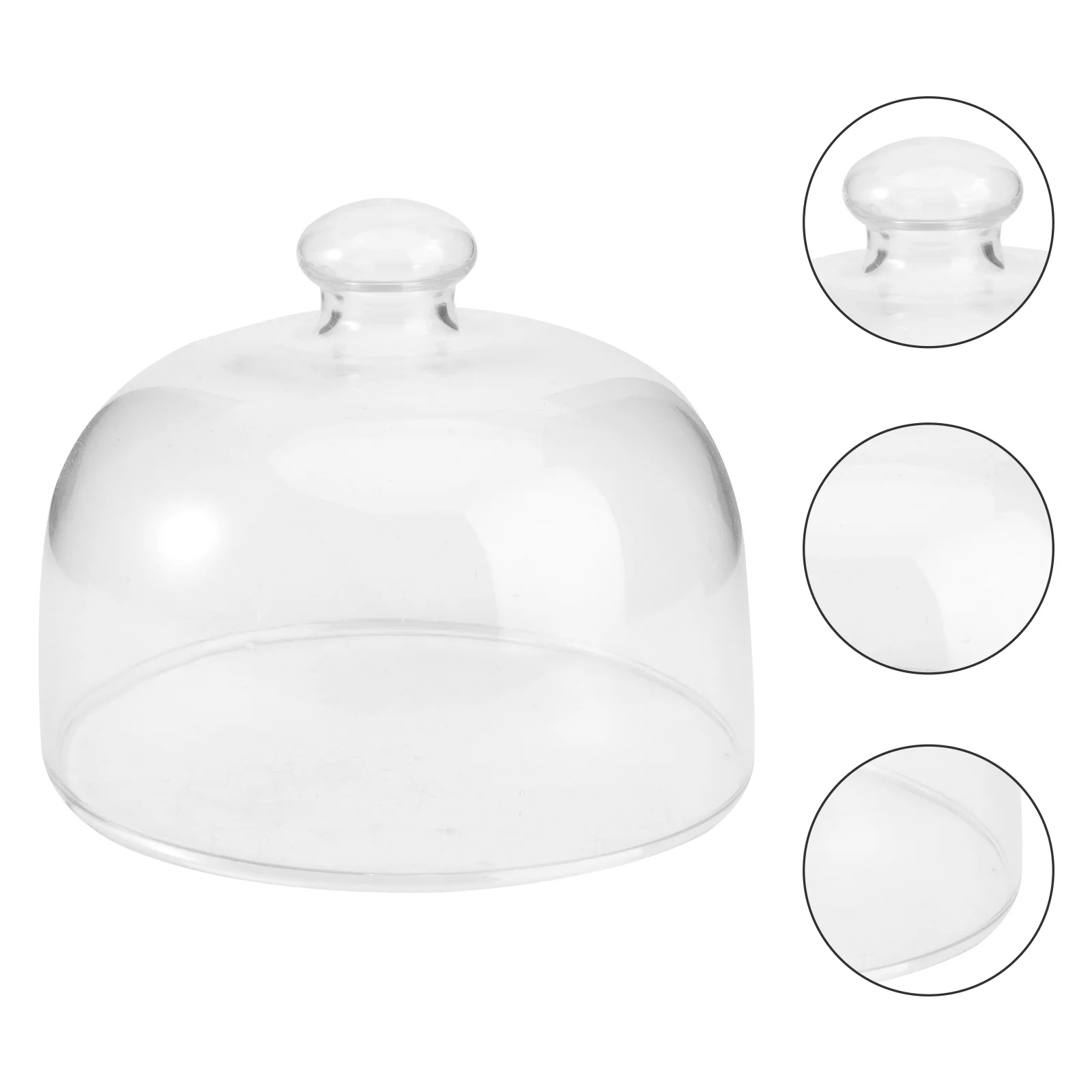 

Glass Clear Cake Cover Dome Fresh Cover Snack Display Cover Cake Serving Platter Cover for Kitchen Home Party Bread Dessert