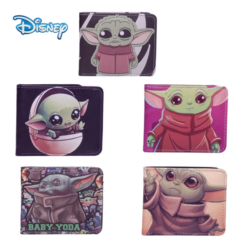 

Disney Brand Bag New Cartoon Printing Short Wallet Design Sense Multi-cartoon Coin Purse Card Bag Luxury Clutch for Men Women
