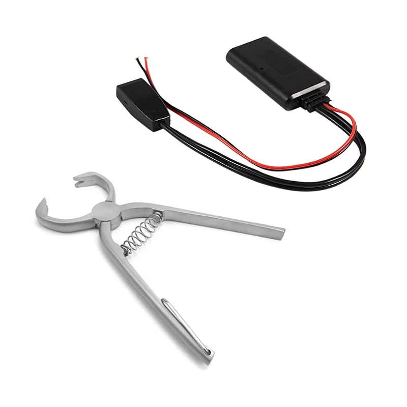 

2Pcs Car Wireless Bluetooth Module Music Adapter Auxiliary Receiver Aux Audio For Bmw - 12 Pin & 10 Pin