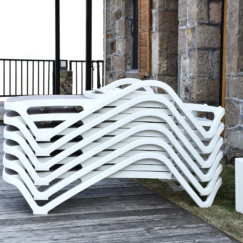 Полипропиленовые пластиковые шезлонги для бассейна пляжа и отдыха