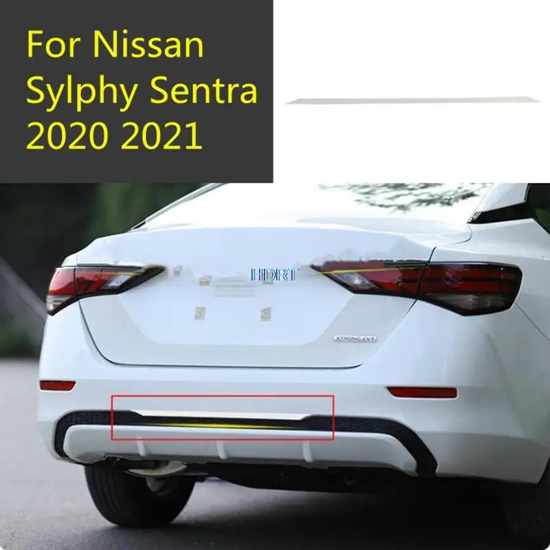 Полоса для заднего бампера Nissan Sylphy Sentra 2020 2021 из нержавеющей стали спойлер отделки