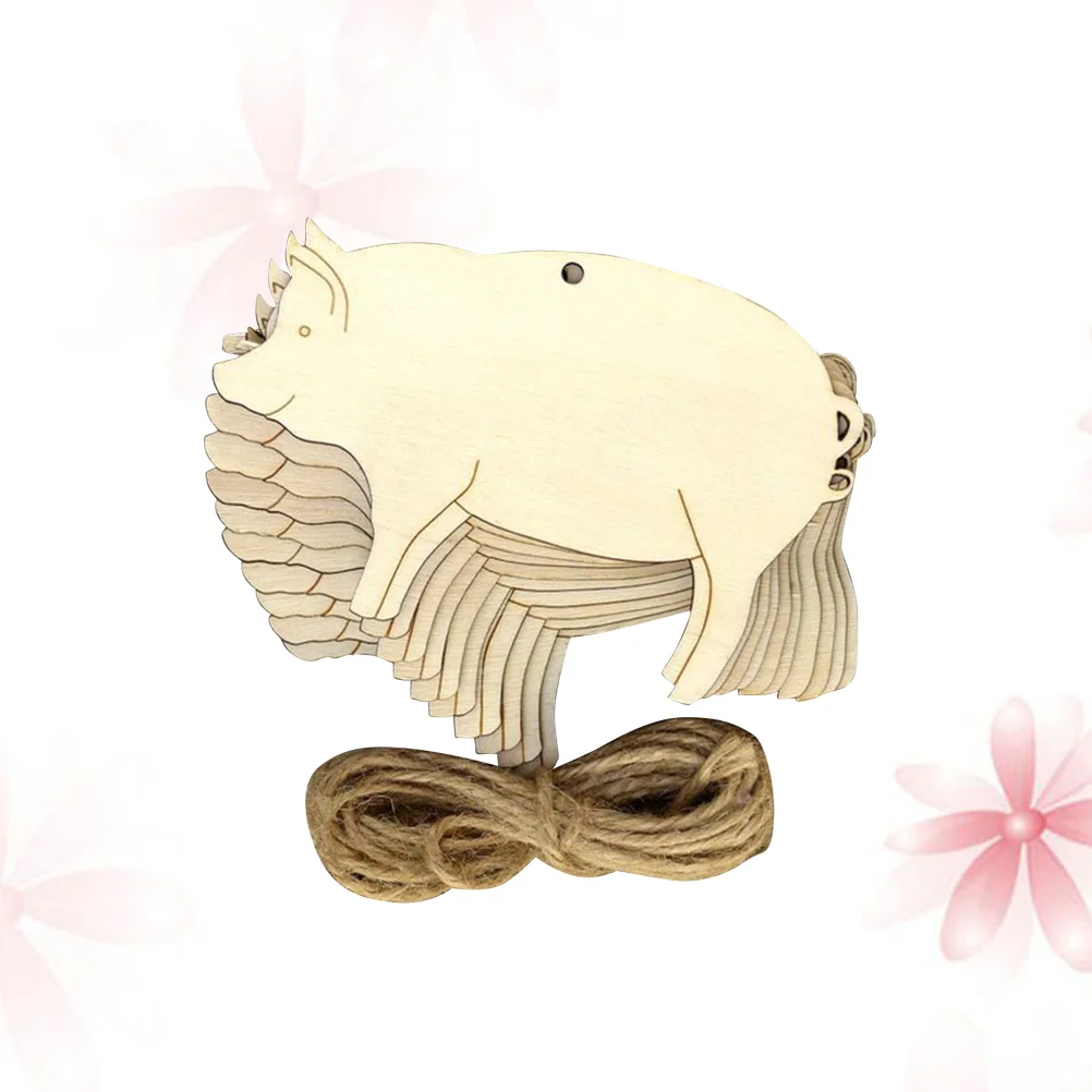 

10pcs Manual Wooden Pieces DIY Wooden Pieces Diy Crafts Cutouts Unfinished Wooden Cutouts Blank Wooden Tags