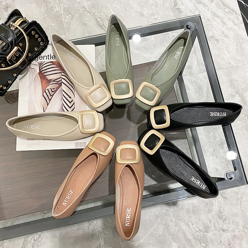 

New Arrival Ladies Footwear Dress Pump Office Flat Shoes for women 2023