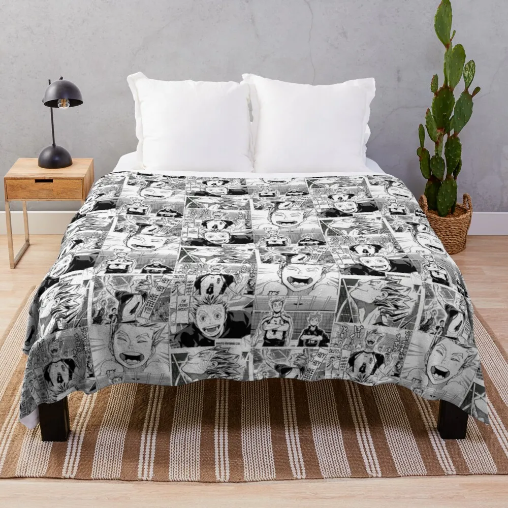 

Bokuto Collage Luxury Travel Light Mexican Large Squishmallows Throw Blankets