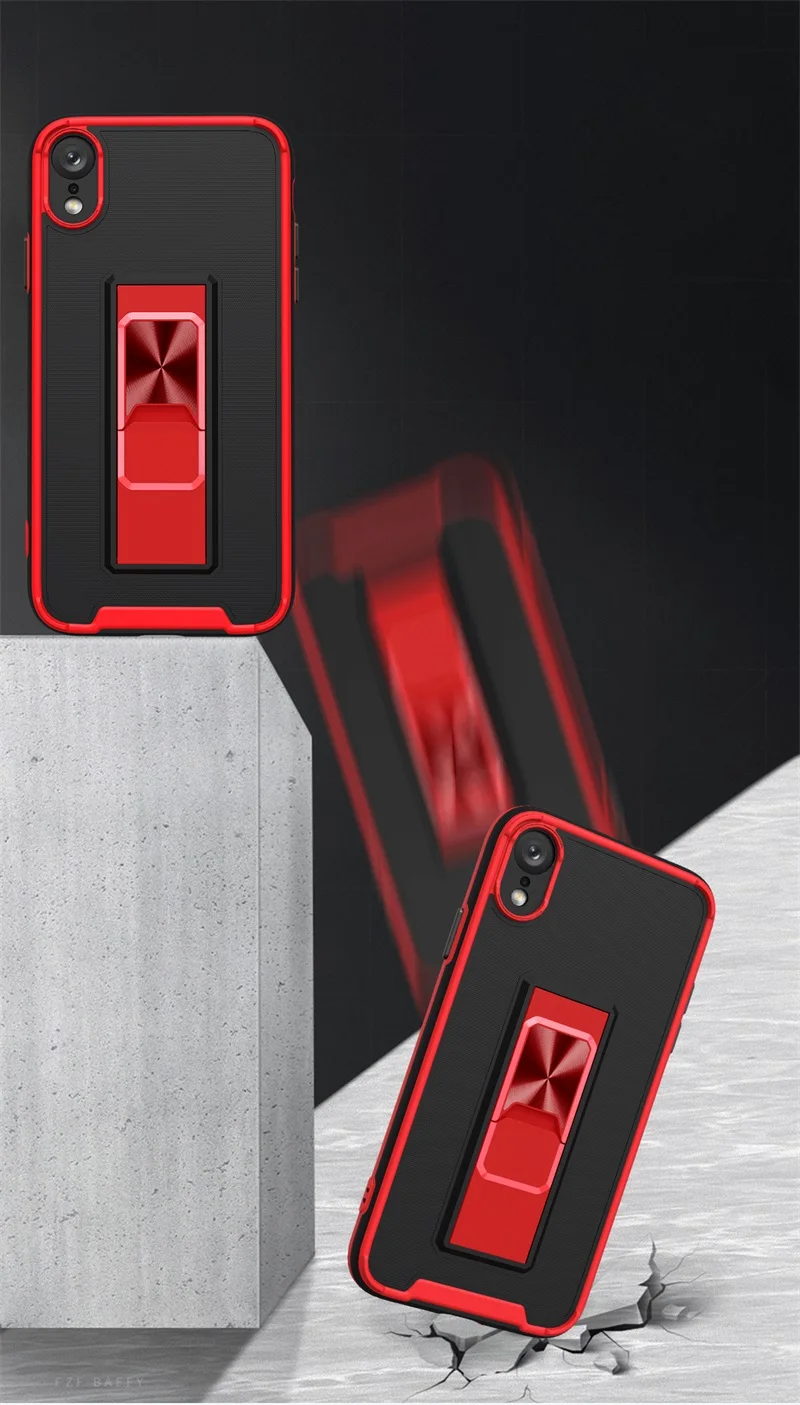 

Game Function Shell Dual Layer Shockproof Cover Skin Feel Phone Case With Kickstand Double Tone For iphone X 11 12 Series