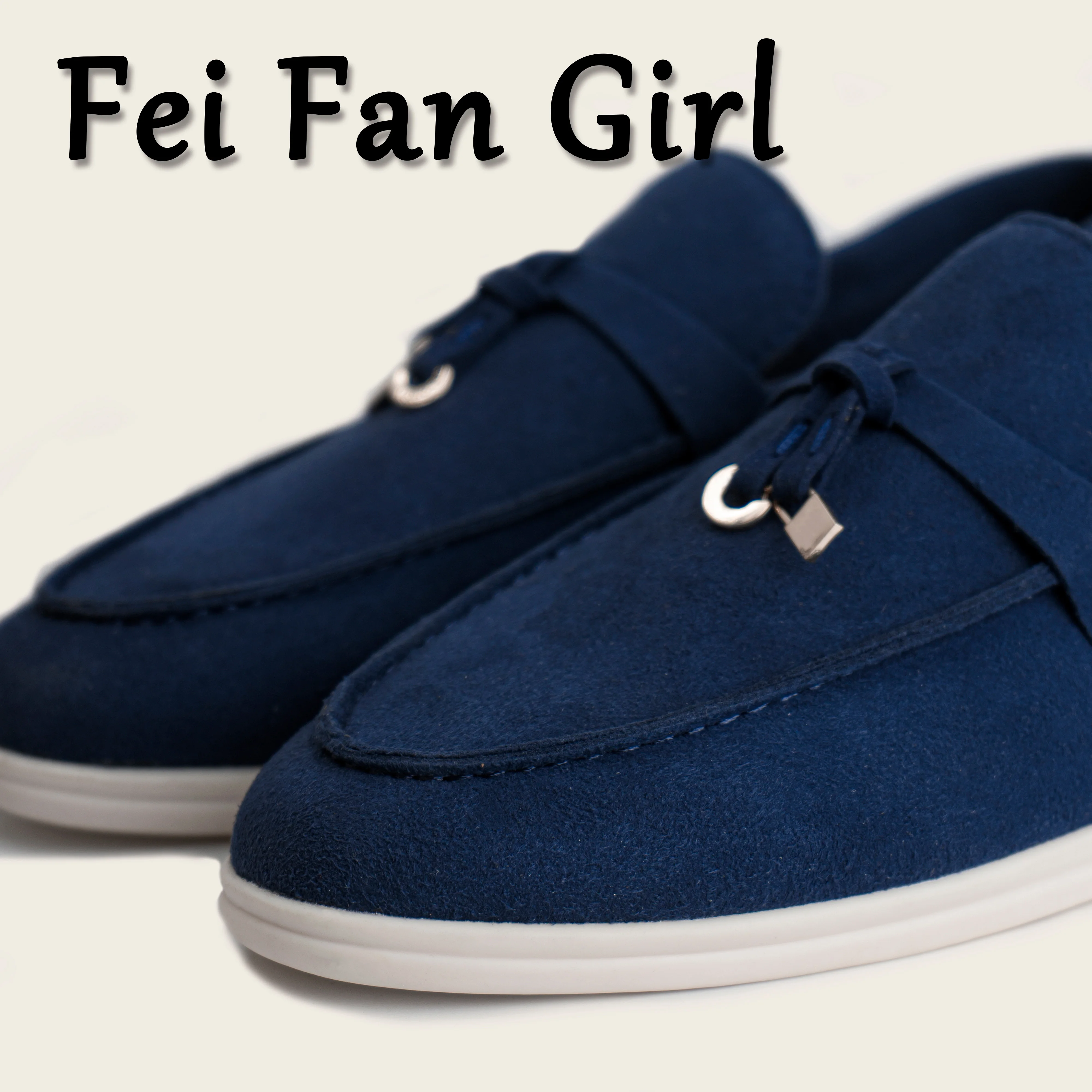 Tassel Metal Lock Loafers Women Slip-On Flats Shoes Comfortable Soft Sole for Women Moccasins Sheos Big Size 34-45 Flat Shoes