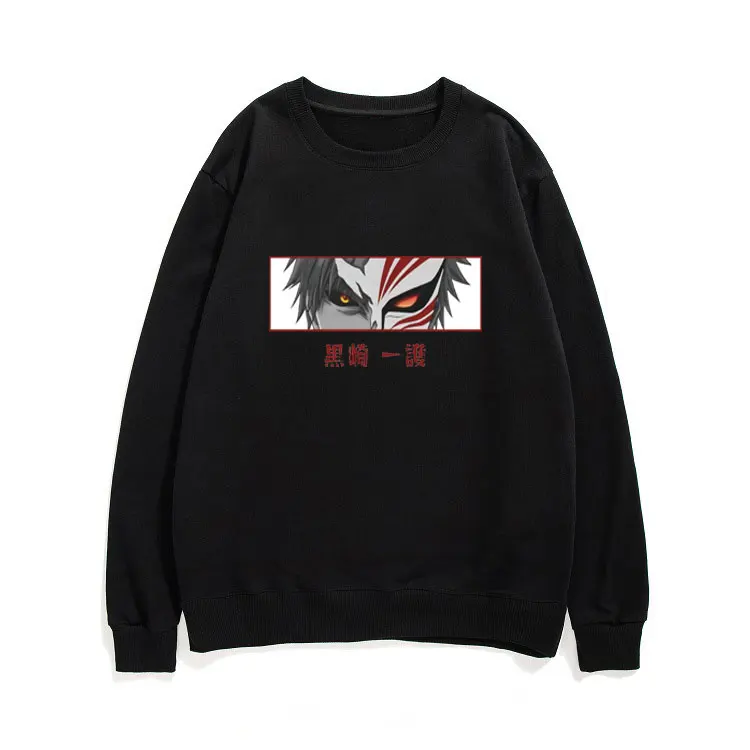 

Аниме отбеливатель Kurosaki Ichigo подарки другу комикс принт узор пуловер унисекс новая мода универсальные пуловеры уличная одежда