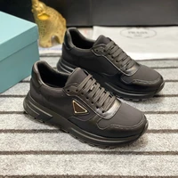 mens casual shoes spring autumn leather nylon fabric comfortable fashion sneakers comfort walking shoes brand luxury