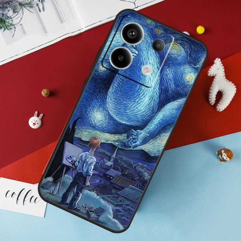 Чехол Ван Гога для Xiaomi Redmi Note 12 11 10 9 8 13 Pro Plus 12S 11S 10S 9S 10A 9C 10C 12C 13C