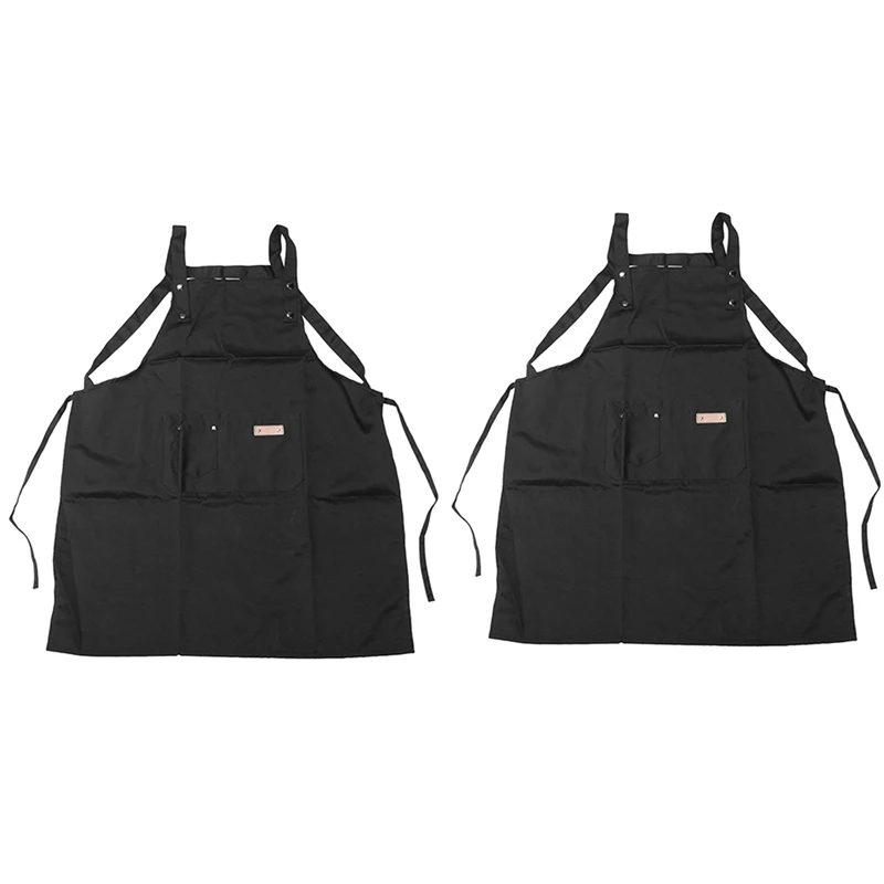 

2X B Black Professional Stylist Apron Waterproof Hairdressing Coloring Shampoo Haircuts Cloth Wrap Hair Salon Tool