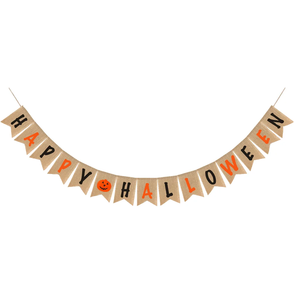 

Hanging Banner Decoration Garland Buntingflags Homehorror Printing Party Funny Decors Buntings Pendant Classic Festival