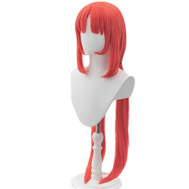 Genshin Impact Nilou Косплей Парик 80 см Длинные Оранжевые Аниме Красные Вечерние