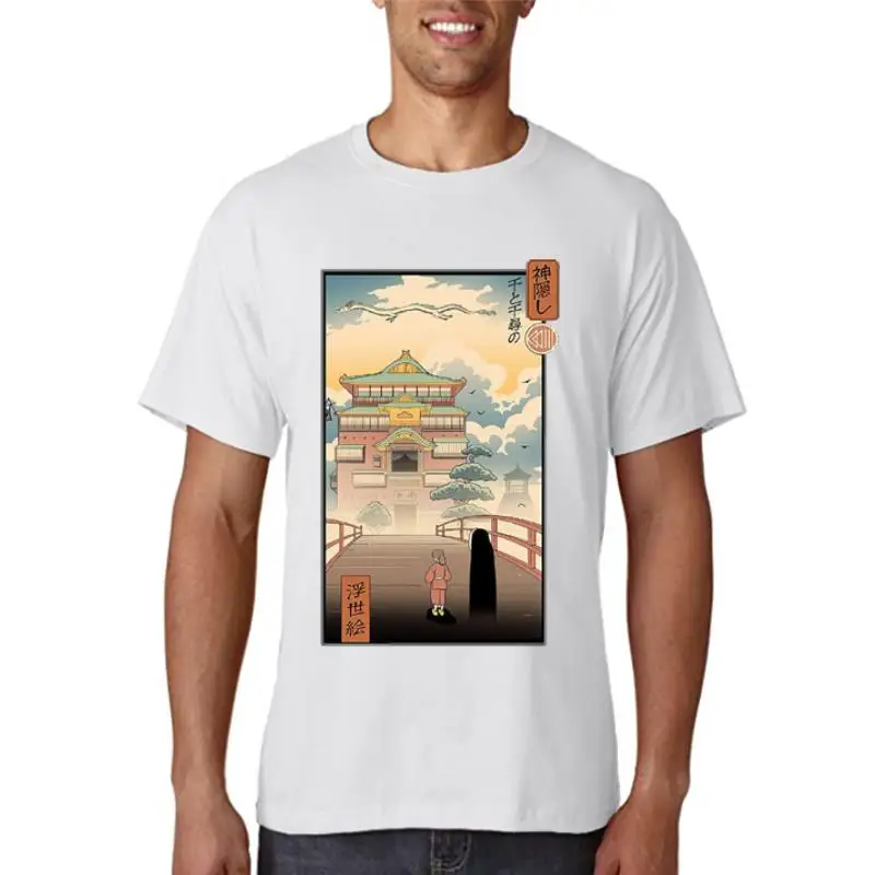 

Футболка мужская с аниме принтом, тенниска из 100% хлопка, крутая Повседневная рубашка свободного покроя, крутая майка с круглым вырезом, лето