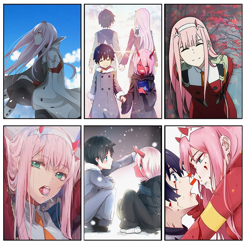 

Набор для алмазной живописи «сделай сам», картина из аниме Zero Two Baby In Franxx, мозаика для домашнего декора, подарок