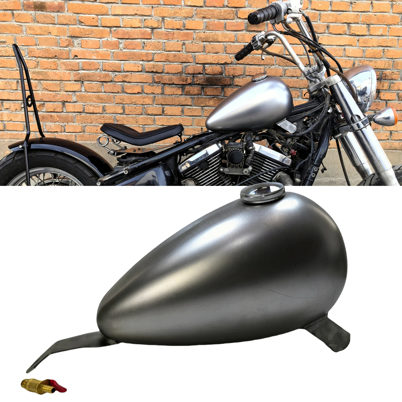 Железный топливный бак для мотоцикла масляная коробка KAWASAKI VULCAN 400 800 1996 1997 1998 1999 2000