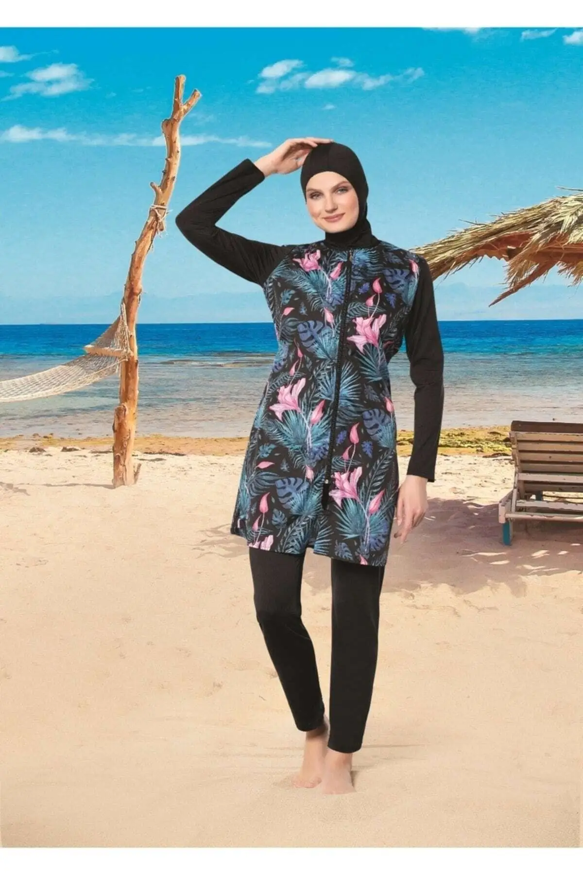 

New Burkinis Muslim Swimwear Modest Summer Clothing Long Sleeve Swimming Hijab Sport Islamic Swimsuit Bathing Suit Suit