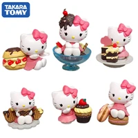 anime figure kt cat action figures japanese kawaii kids christmas gifts collectibles mini children birthday decoration toys doll