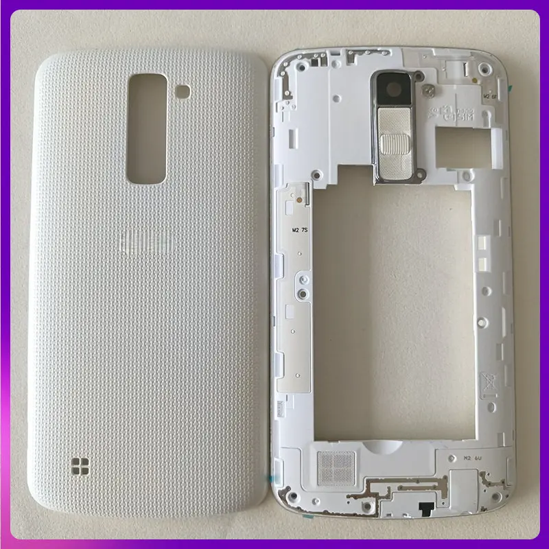 Полный корпус для LG K10 2016 K430 K430T K430Y K430DS средняя рамка пластина + Крышка батарейного отсека