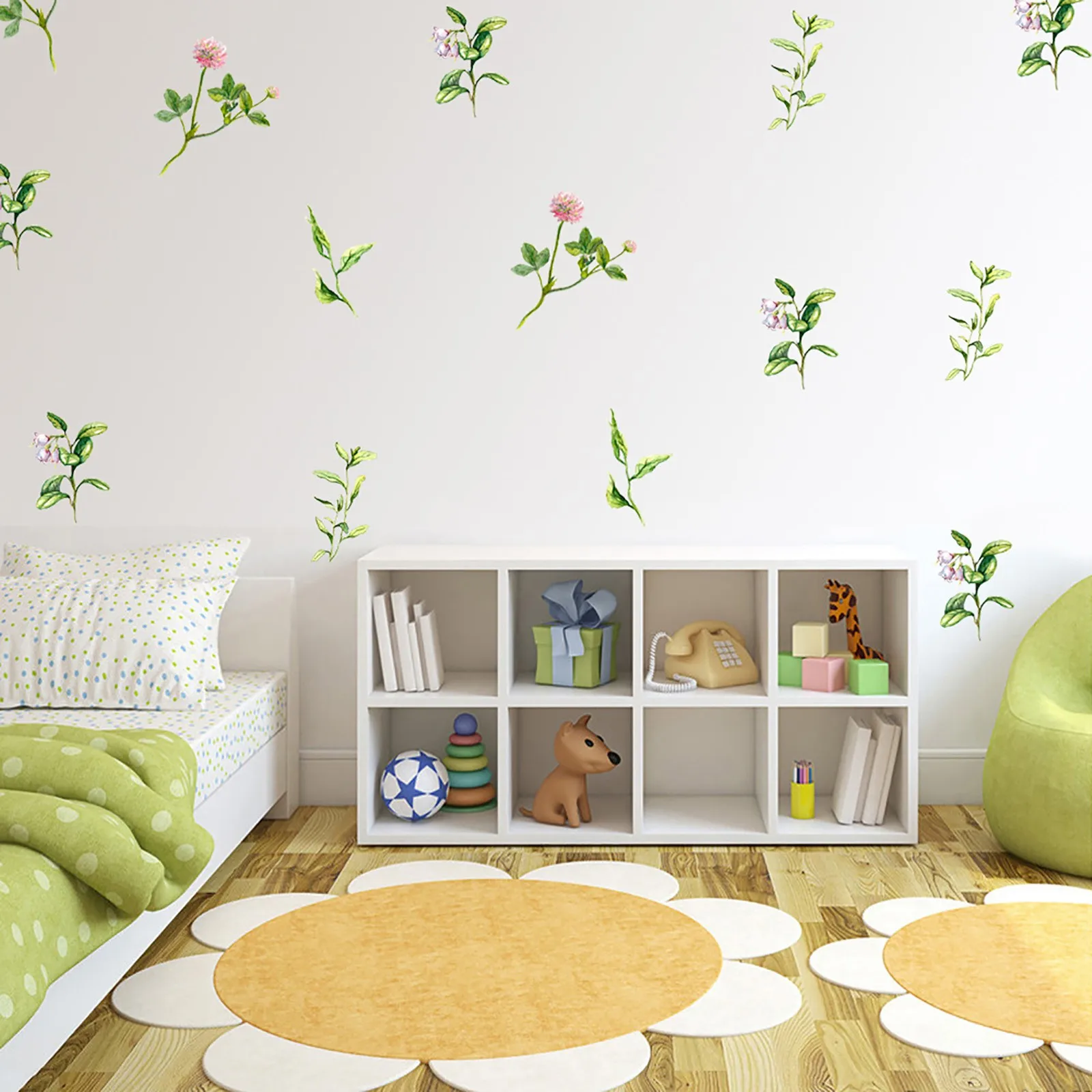 

Green Leaves Wall Decal Wall Decals Plant Fresh Leaves Sticker For Bedroom Office Decoration Wall Decals Wall Decor Stairway