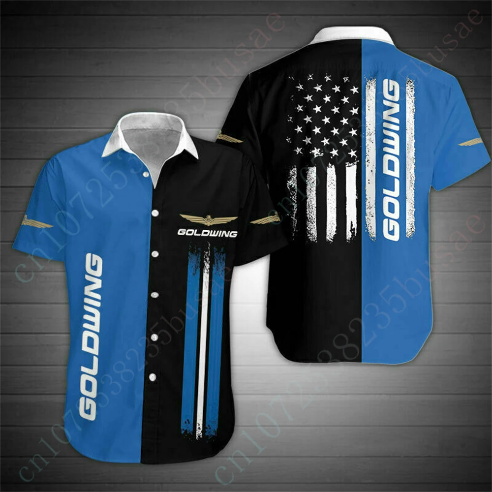 

Мужская рубашка Goldwing в стиле Харадзюку, кардиган на пуговицах, футболка оверсайз в стиле аниме с 3D принтом, унисекс, мужская одежда