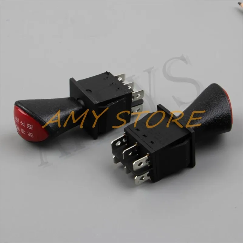 6-контактный ползунковый переключатель с фиксацией вперед-назад DPDT 250 В