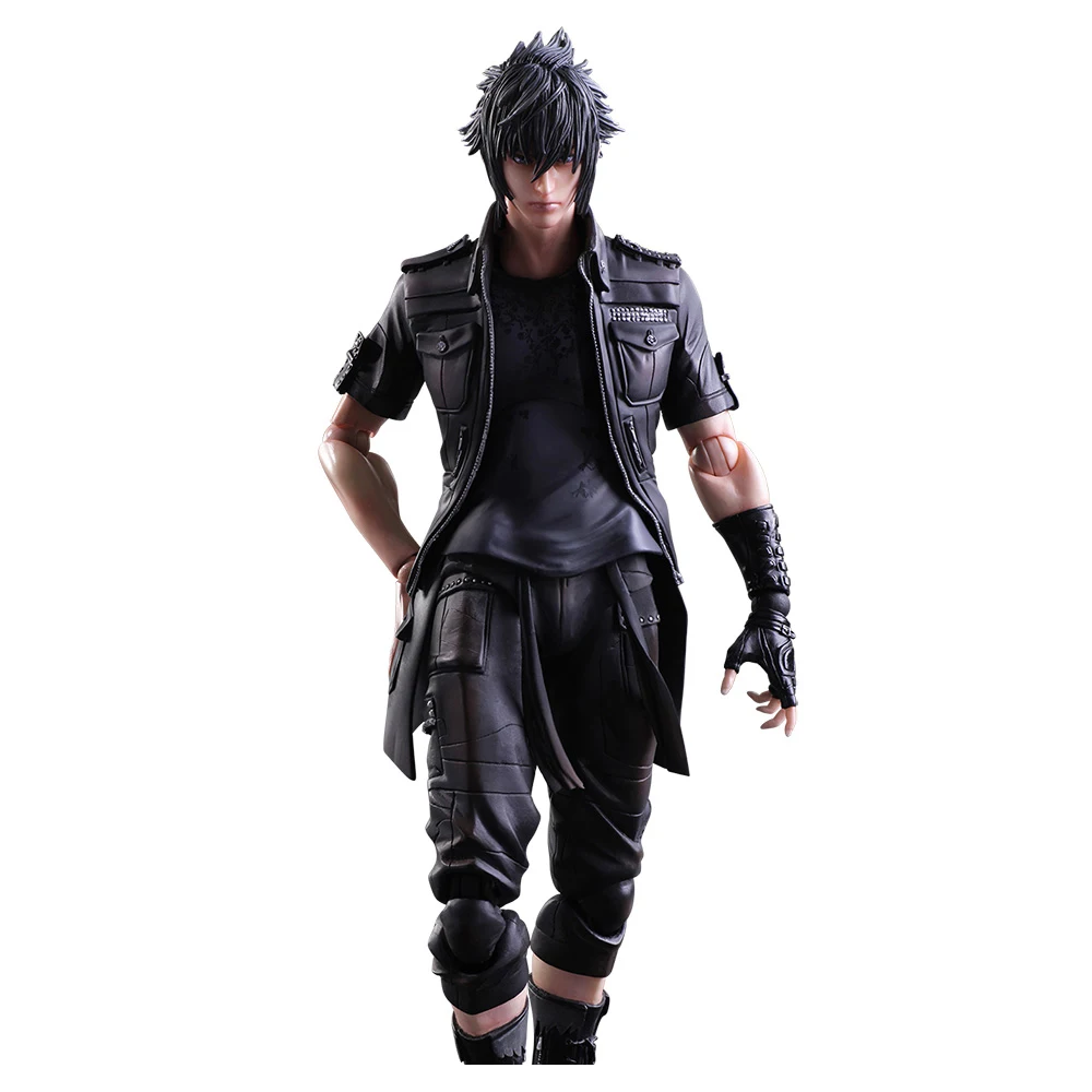 Аниме FF XV Ноктис Люцис Кэлюм Периферийные устройства Фигурка Действия Playarts Kai Фигурка Игрушка Коллекционная модель Play Arts FF15 Оригинальная коробка.