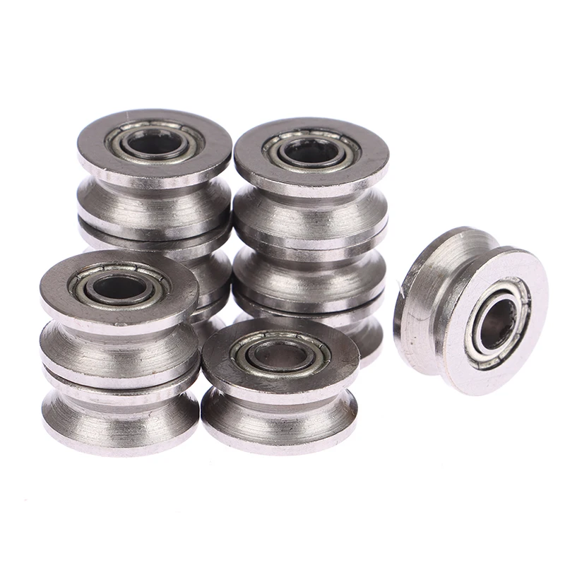 10Pcs V Groove Sealed Ball Bearing Guide Track Roller Bearing Embroidery Machine Bearing DIY